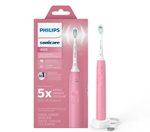 Philips sonicare toothbrush in pink