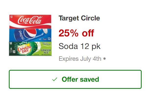 Soda Target Circle offer