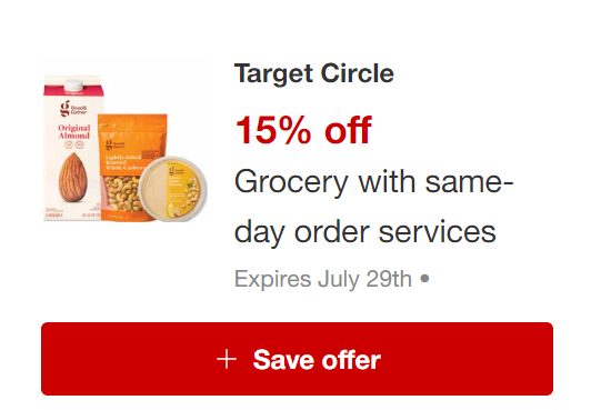 Target Grocery Circle offer