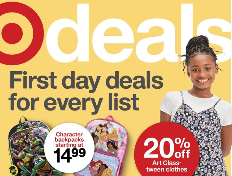 Shortened image of the cover of the 7-16 Target Ad