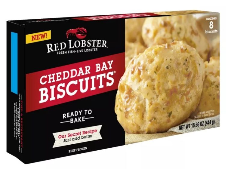 Red Lobster Cheddar Bay Biscuits in a box