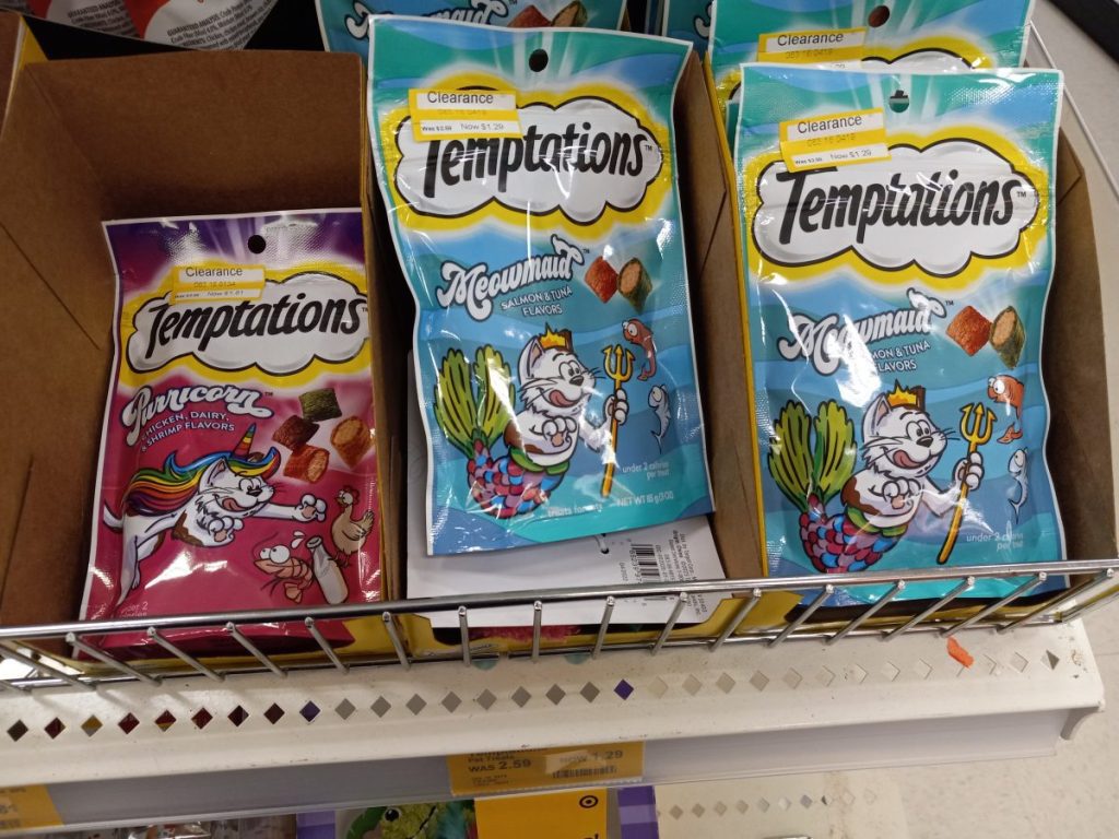 Target pet clearance on Tempations