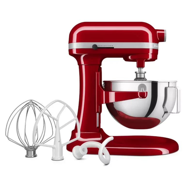 kitchenaid stand mixer in red