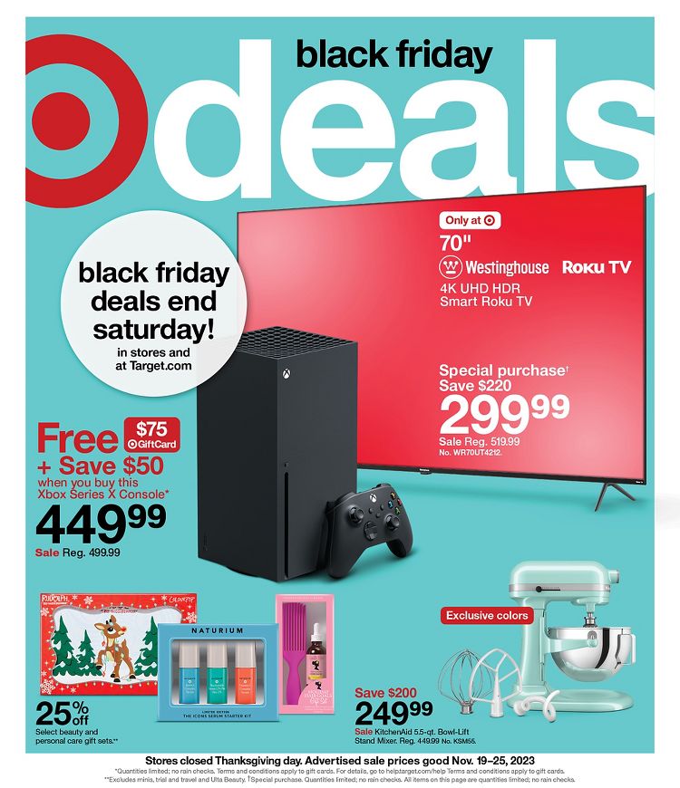 Page 1 of the Target Weekly Ad 11/19/2023