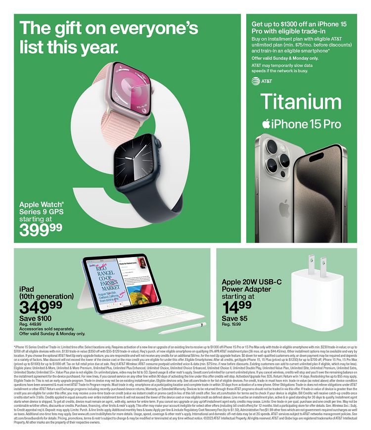 Page 26 of the Target Store Flyer 11/26/23