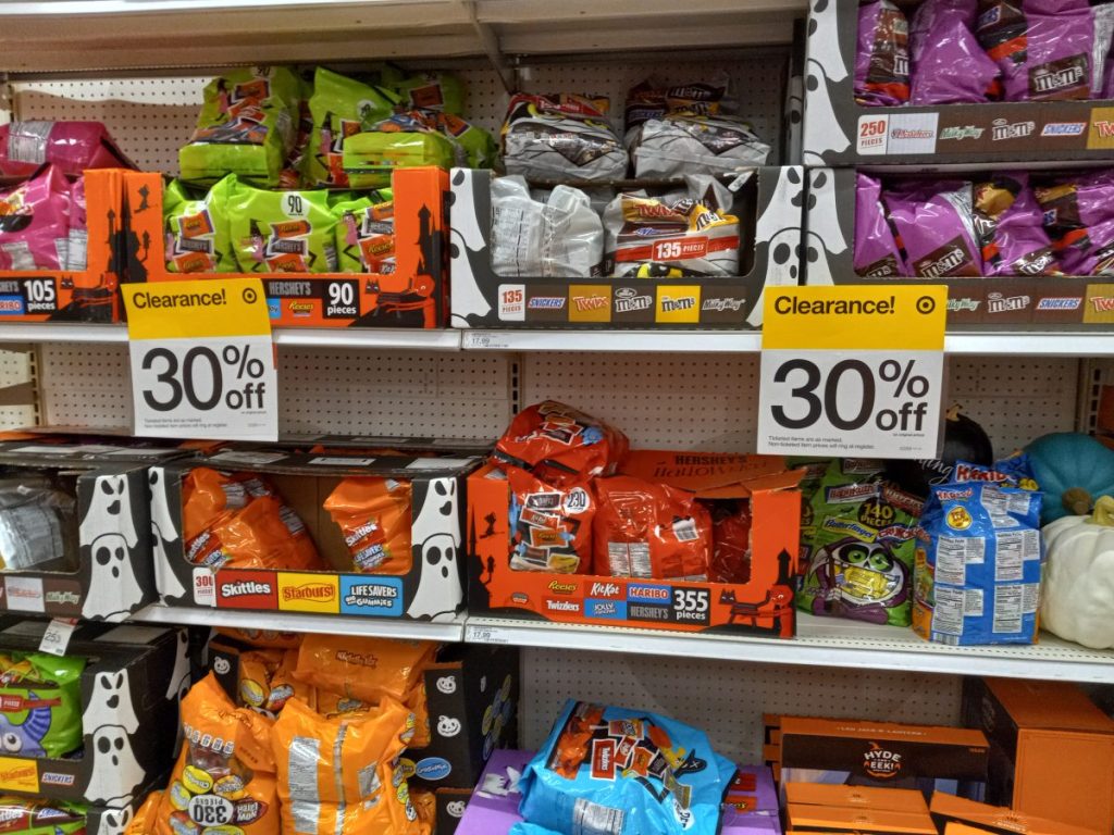 Target Halloween Clearance on Candy