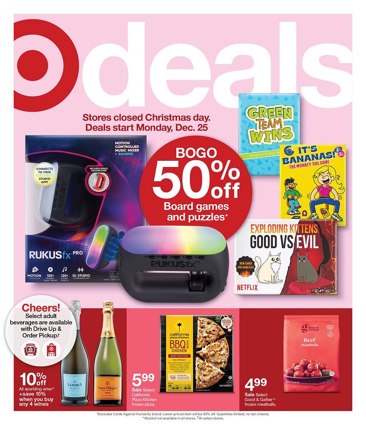 Page 1 of the Target Weekly Ad 12/25/2023