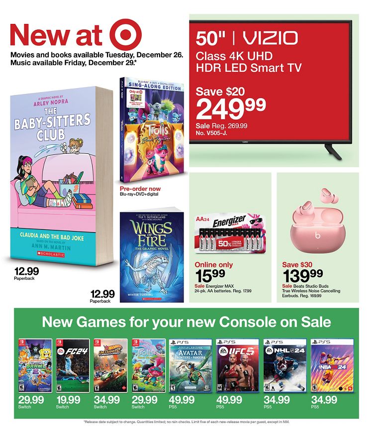 Page 4 of the Target Weekly Ad 12/25/2023