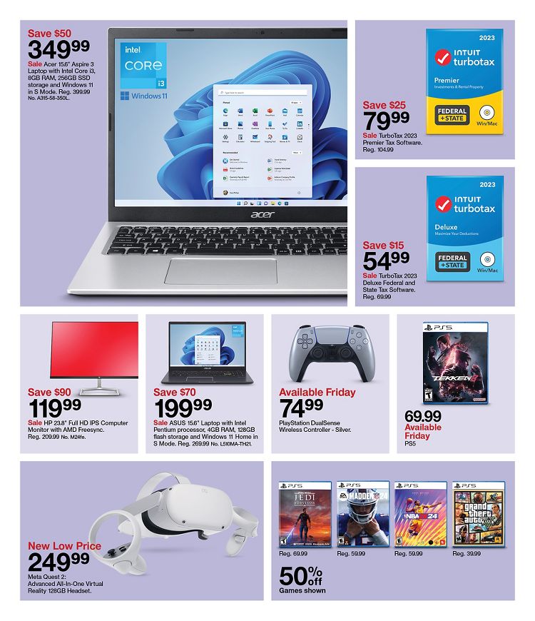 Page 6 of the Target Weekly Ad 1/21/24