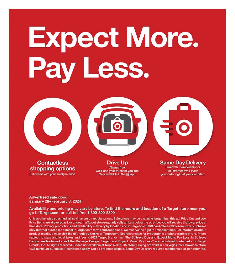 Page 27 of the Target Store Flyer 1/28/24
