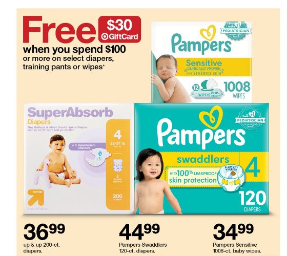 Huggies diapers savings at Target ad image