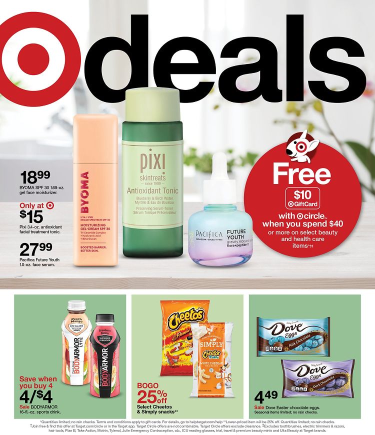 Page 1 of the Target Weekly Ad 3/3/24