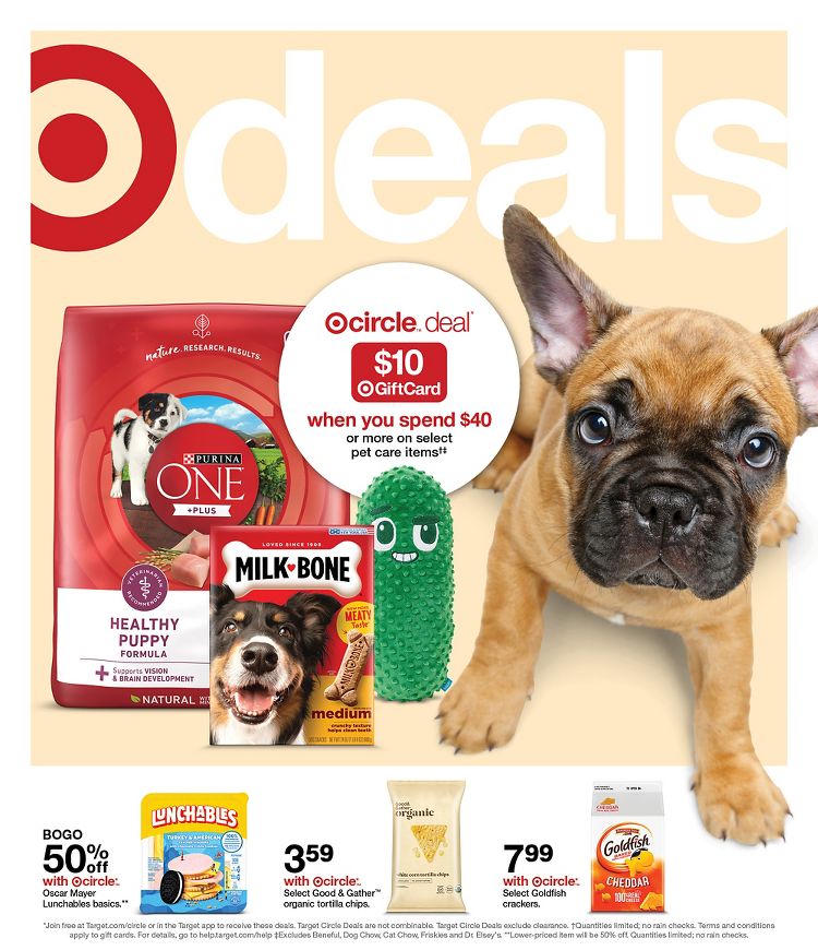 Page 1 of the Target Weekly Ad 5/12/24