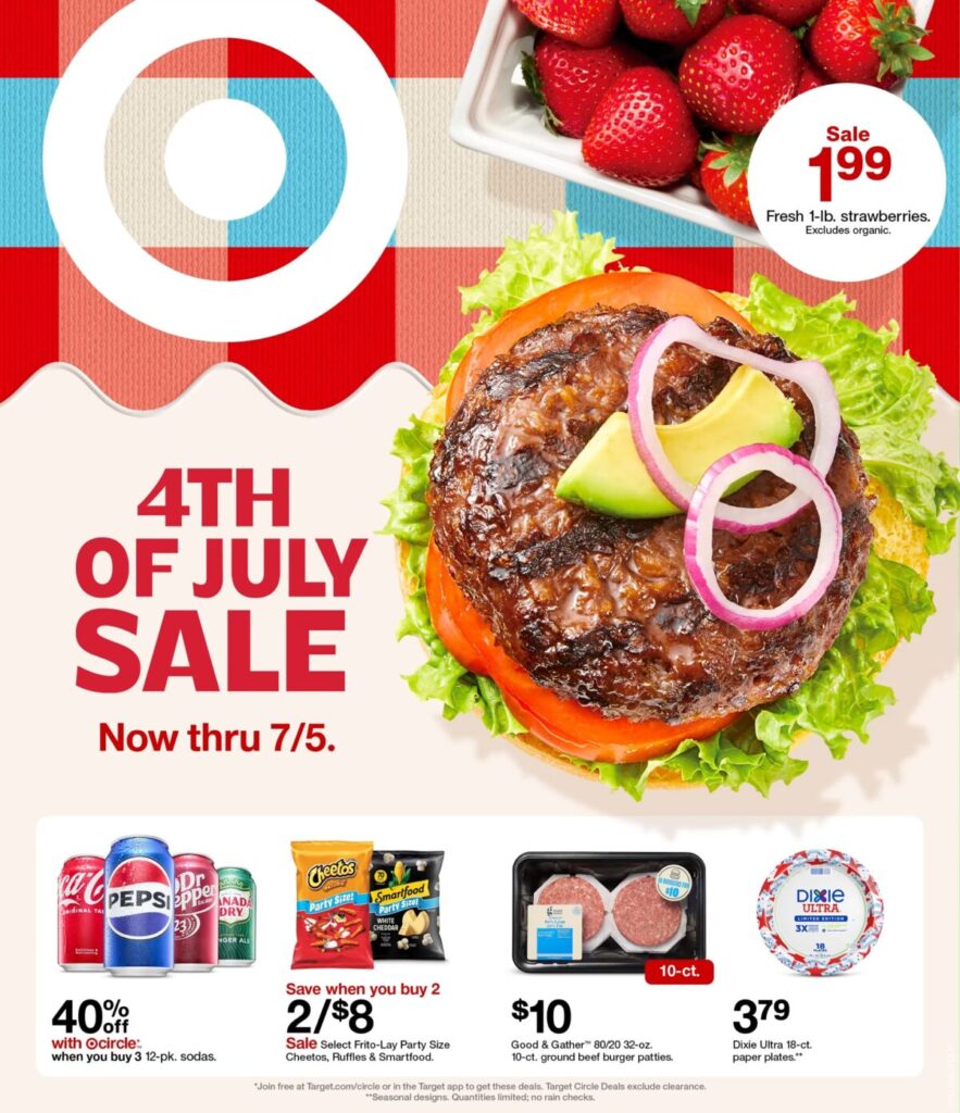 Page 1 of the Target Weekly Ad 6/29/25