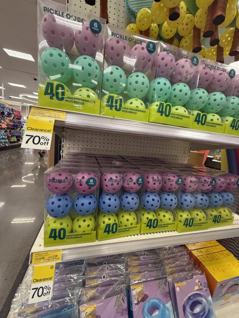 Target Clearance on Pickleballs