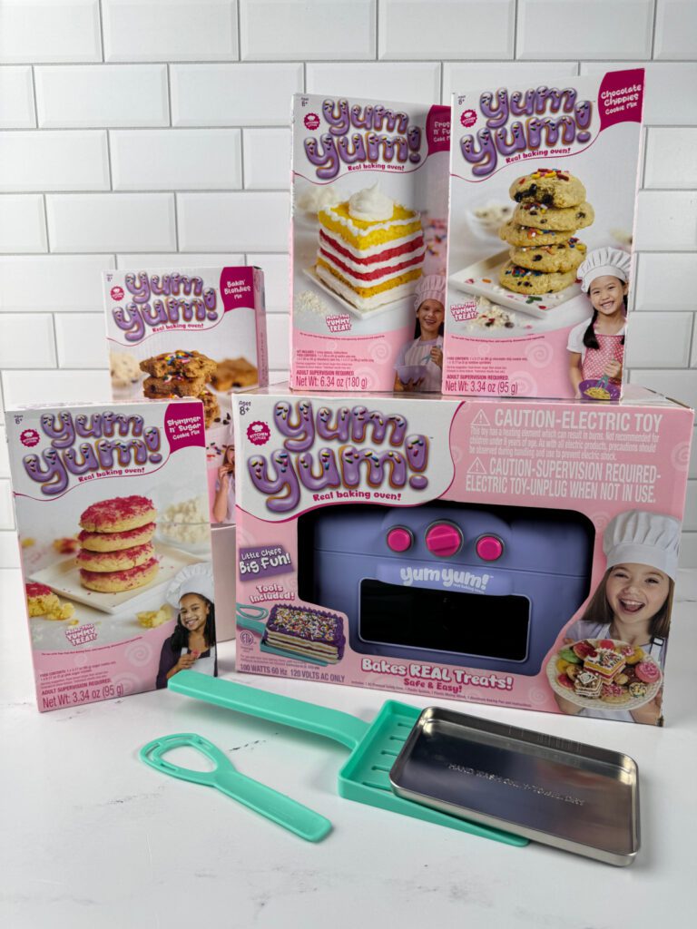 Yum Yum baking oven in the box with baking kits and accessories